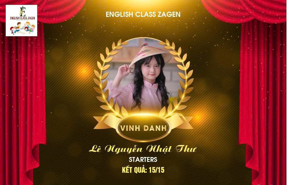 Lê Nguyễn Nhật Thư đạt 15/15 khiên cuối khóa Starters tại ZAGEN.